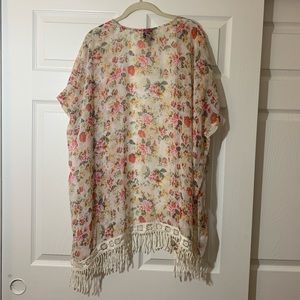 bobeau Sweaters - Bobeau | lightweight | Floral | Fringe | Cardigan bobeau Sweaters - Bobeau | lightweight | Floral | Fringe | Cardigan